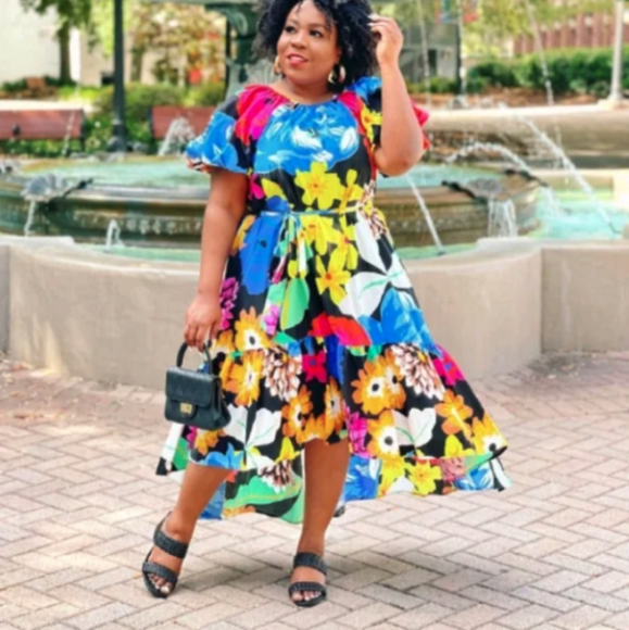 Puff Sleeve Maxi Dresses